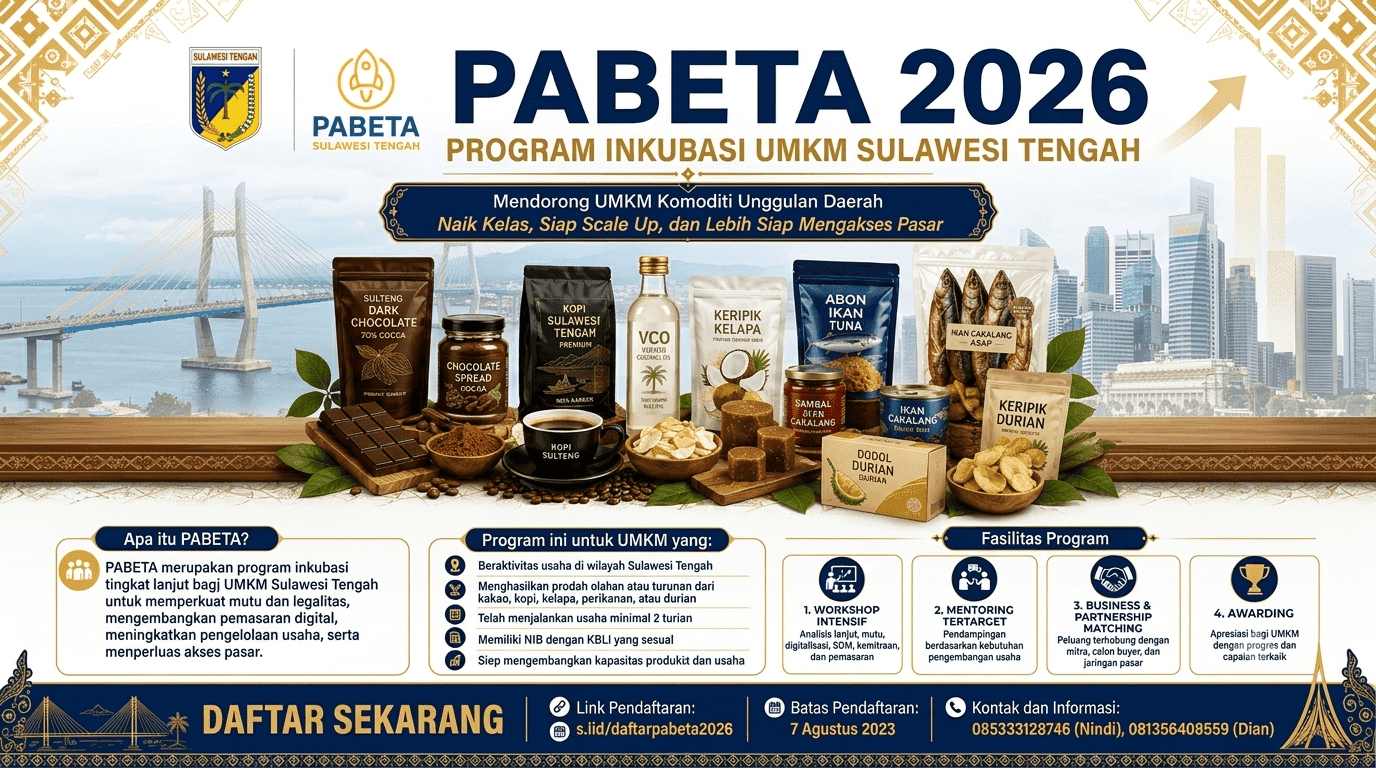 🚀 PABETA 2026: Saatnya UMKM Sulawesi Tengah Naik Kelas & Scale Up!