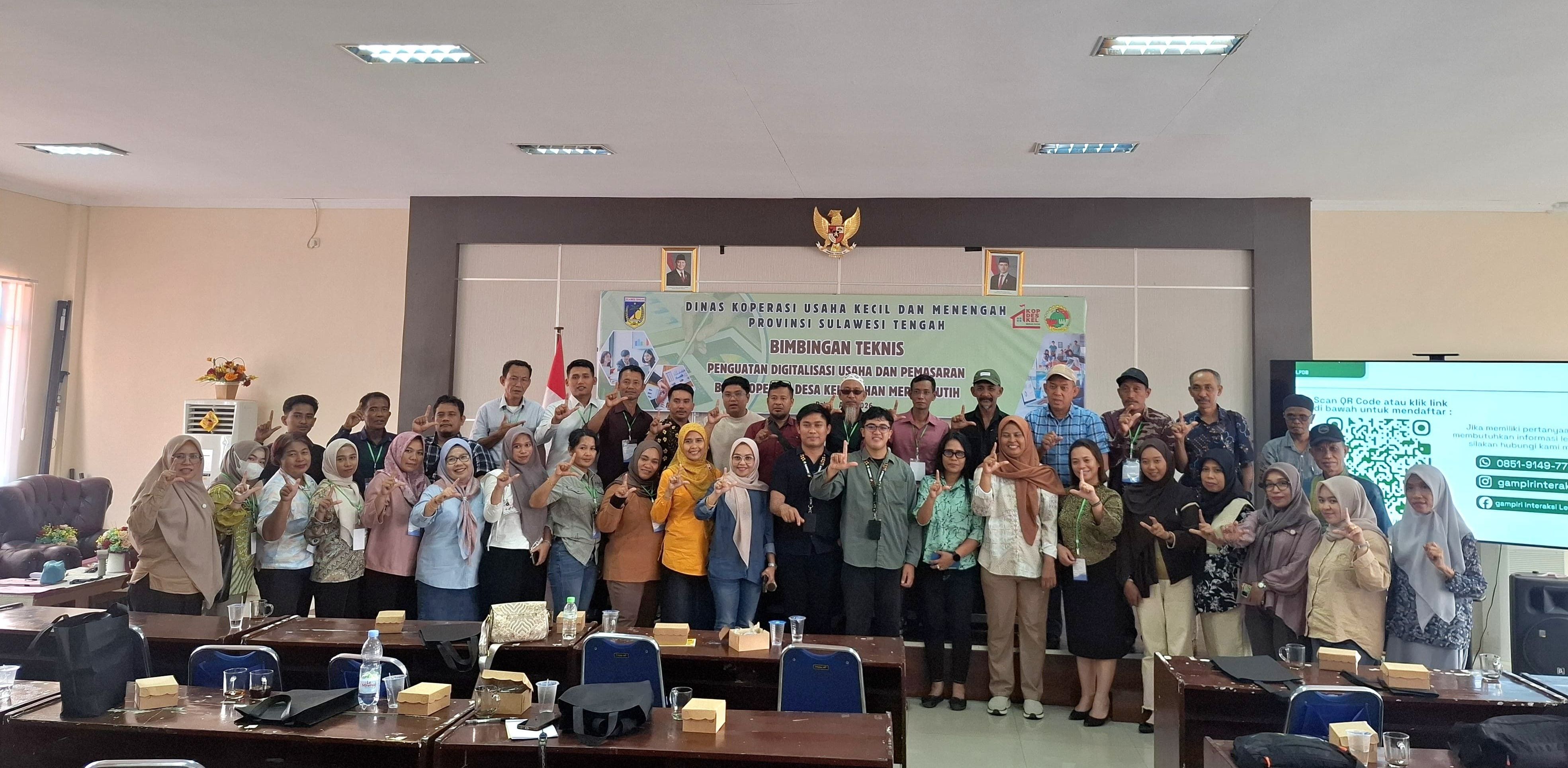 Akselerasi Ekonomi: Dinas Koperasi & UKM Sulteng Perkuat Digitalisasi Koperasi Desa/Kelurahan Merah Putih