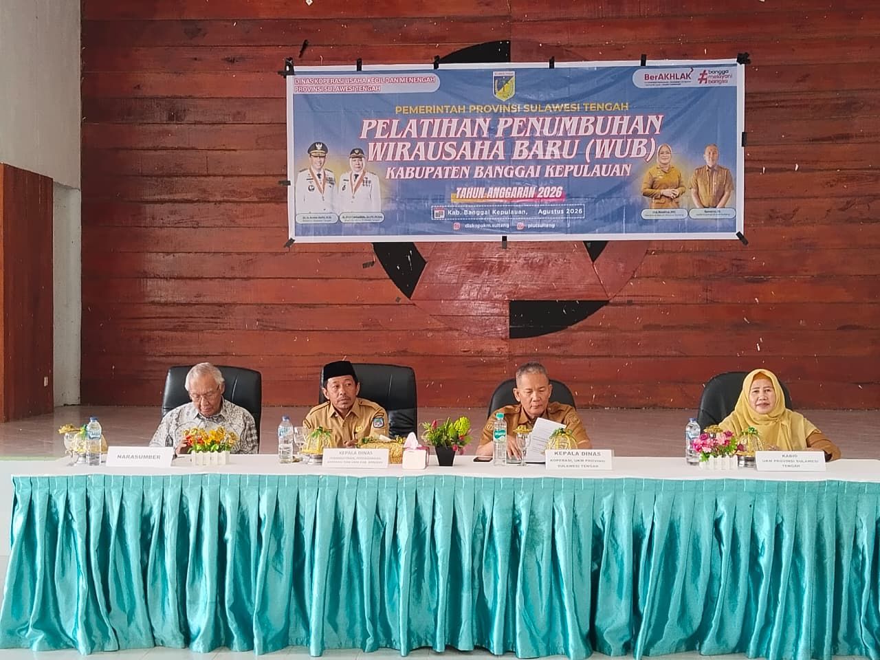 Akselerasi Program "Berani Harmoni", Dinkop dan UKM Provinsi Sulteng Gelar Pelatihan Wirausaha Baru di Banggai Kepulauan
