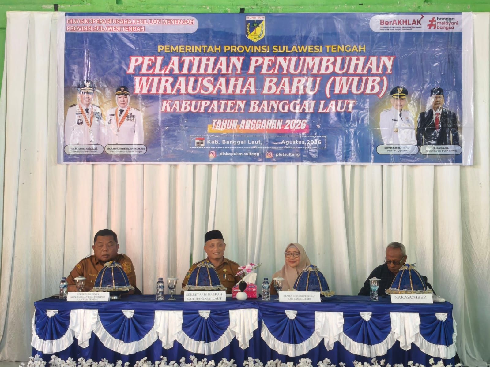 Dukung Program BERANI HARMONI, Dinas Koperasi UKM Prov. Sulteng Gelar Pelatihan Penumbuhan Wirausaha Baru 2026
