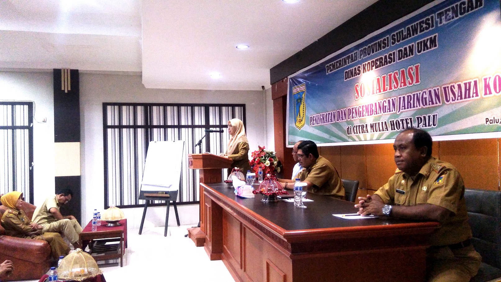 TIngkatkan Pengetahuan Permodalan Pelaku KUKM di Daerah Bencana, Dinas Koperasi dan UKM Gelar Sosialisasi Peningkatan dan Pengembangan Jaringan Usaha Koperasi