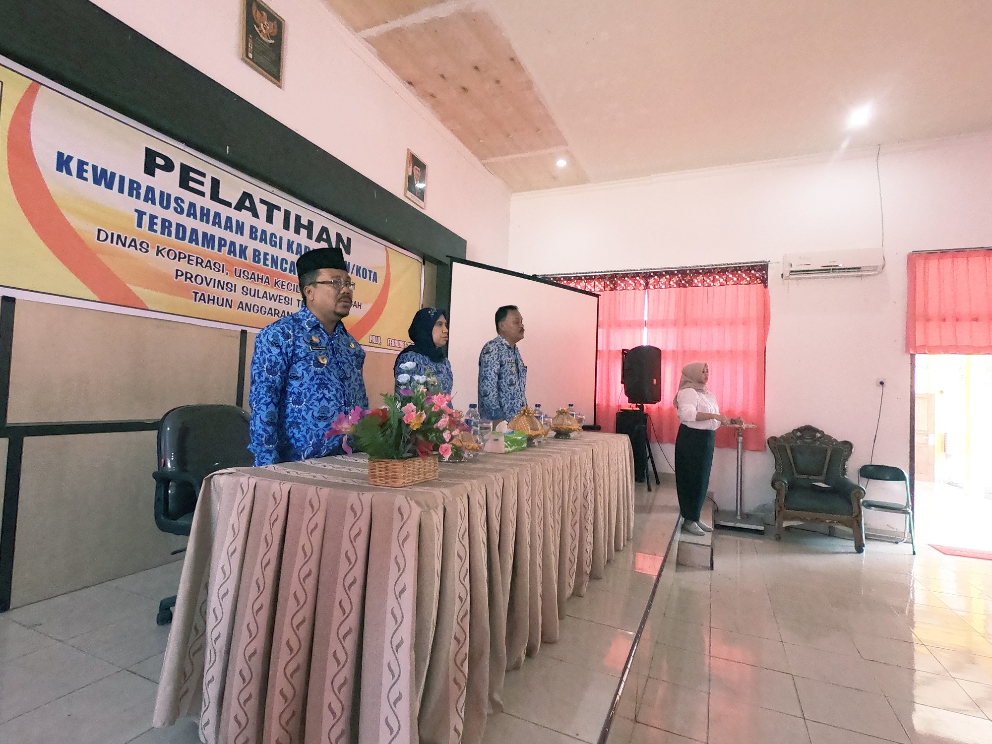 UPT. Pelatihan Dinas Koperasi dan UKM Selenggarakan Pelatihan Kewirausahaan Bagi Kabupaten/Kota Terdampak Bencana