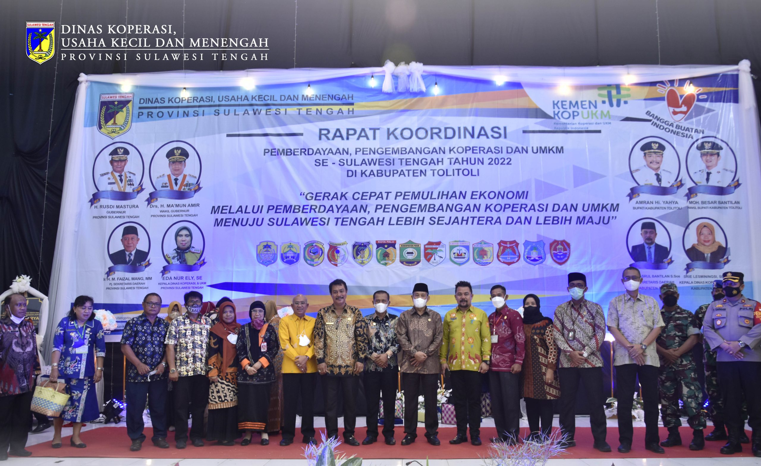 Rapat Koordinasi Pemberdayaan, Pengembangan Koperasi, Usaha Kecil dan Menengah Se-Sulawesi Tengah Di Kab. Tolitoli