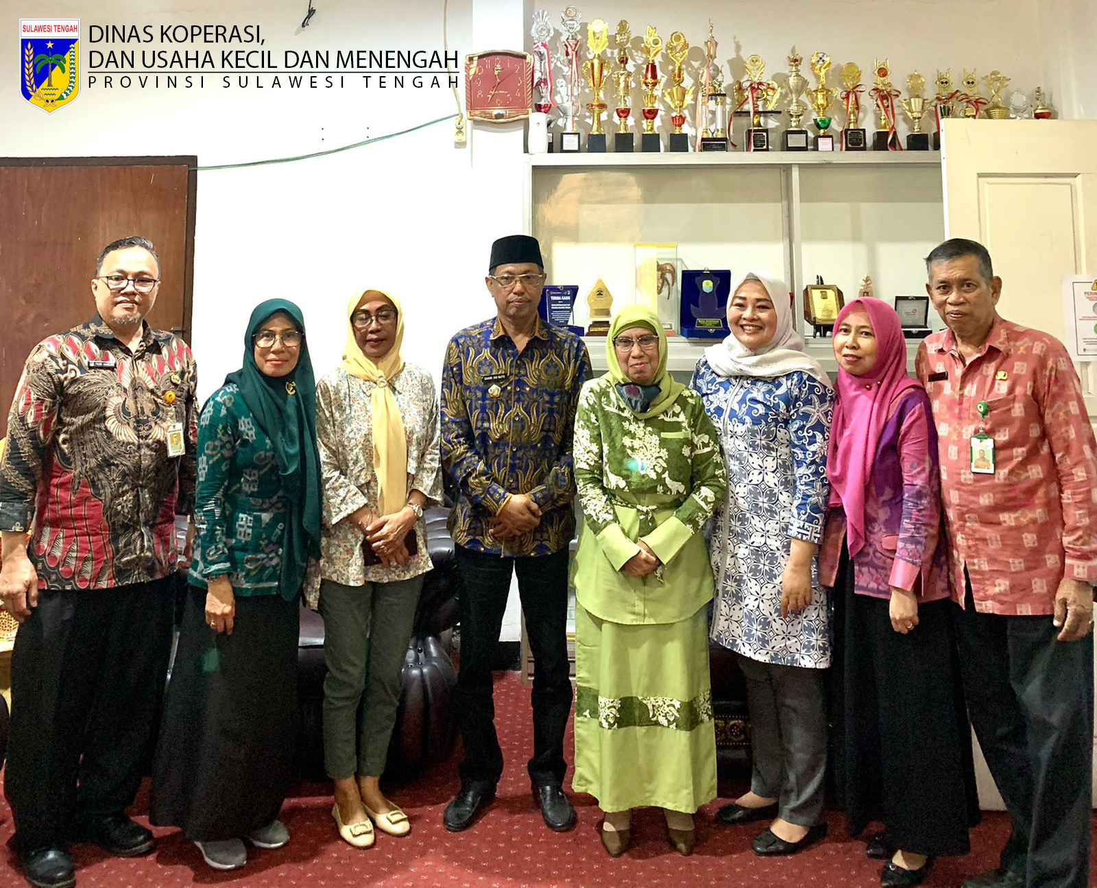 SERAH TERIMA JABATAN KEPALA DINAS KOPERASI DAN UKM PROVINSI SULAWESI TENGAH TAHUN 2022