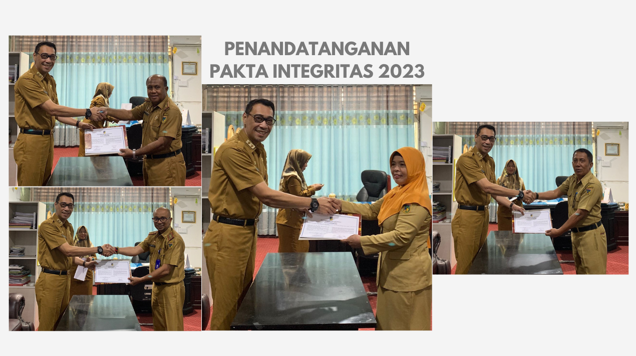 ACARA PENANDATANGANAN PAKTA INTEGRITAS TAHUN 2023 DI LINGKUP DINAS KOPERASI, USAHA KECIL DAN MENENGAH PROVINSI SULAWESI TENGAH