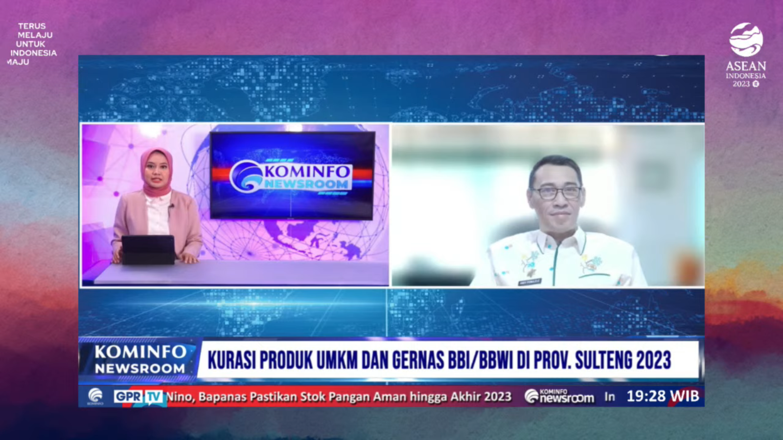 Kadis Koperasi dan UKM Sulteng Lakukan Wawancara Bersama GPR-TV Kemenkominfo RI Secara Virtual.