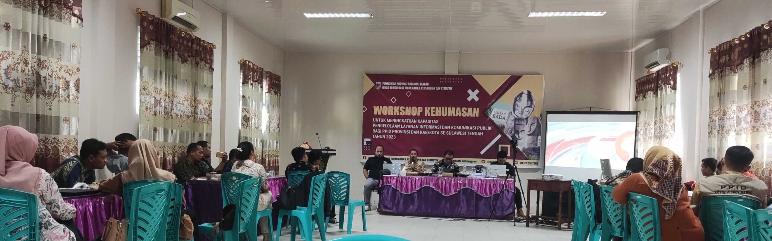 Tingkatkan Kapasitas PPID, DKIPS Sulteng Gelar Workshop Kehumasan