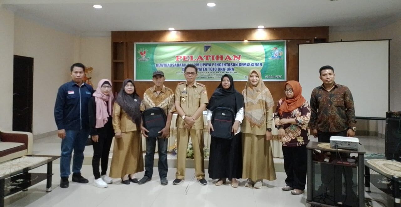 Dalam Upaya Pengentasan Kemiskinan, Dinkop & UKM Provinsi Sulteng Gelar Pelatihan Kewirausahaan di Kabupaten Tojo Una-Una