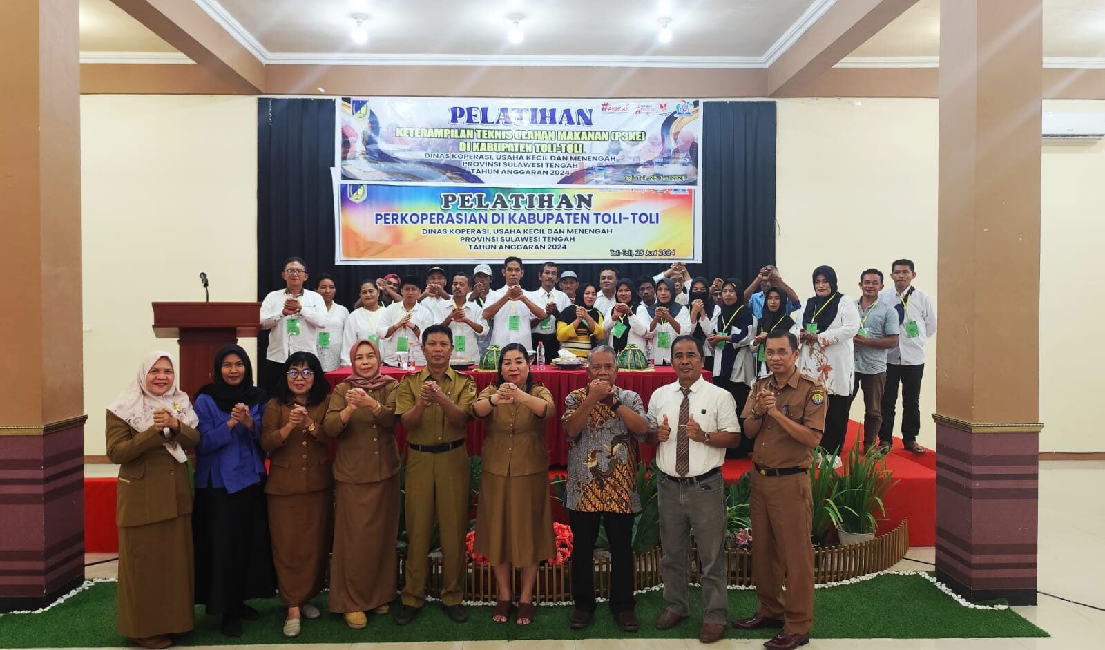Dorong Peningkatan SDM Koperasi dan Kemampuan Usaha, Dinas Koperasi, UKM Provinsi Sulteng Gelar Dua Kegiatan Sekaligus di Kabupaten Toli-Toli