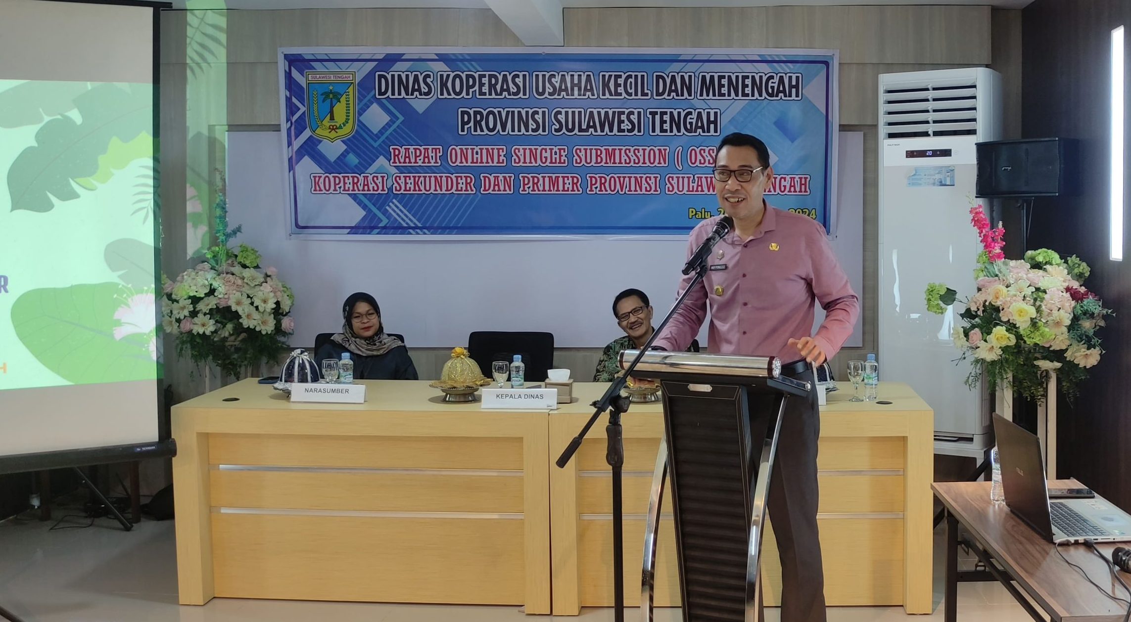 "Kolaborasi untuk Kemudahan Usaha : Rapat Online Single Submission (OSS) bagi Koperasi Sekunder & Primer Provinsi Sulteng"