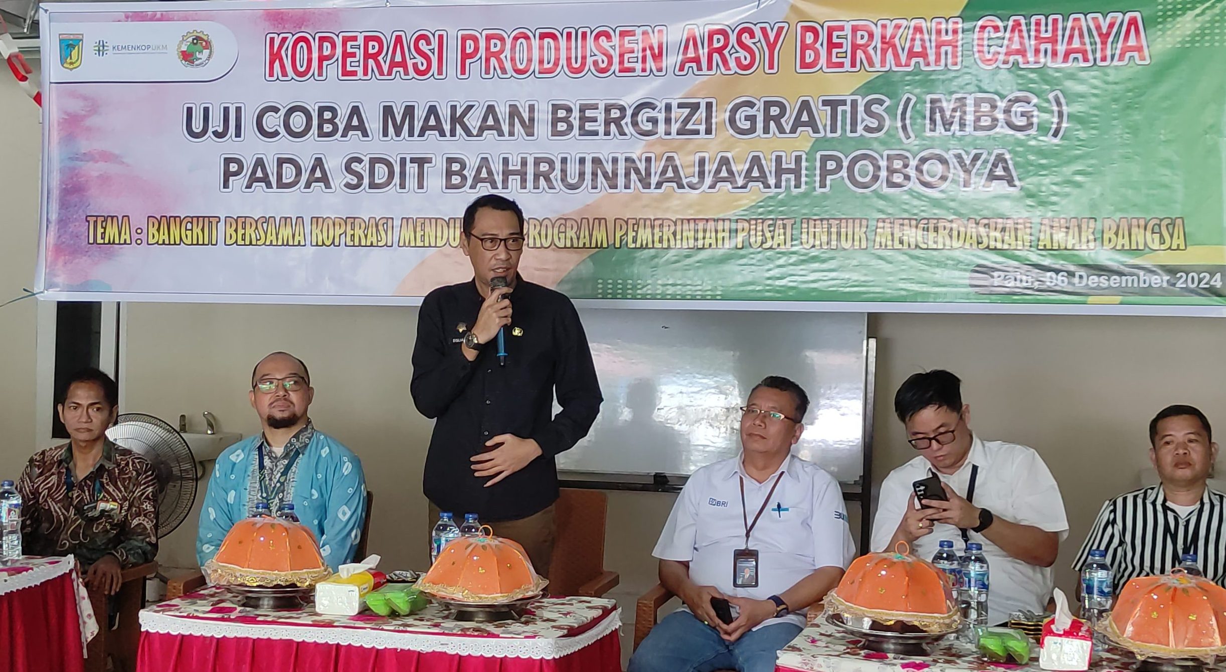 Dukung Program Pemerintah Pusat : Koperasi Arsy Berkah Cahaya Gelar Uji Coba Makan Gratis di SDIT Bahrunnajaah Poboya